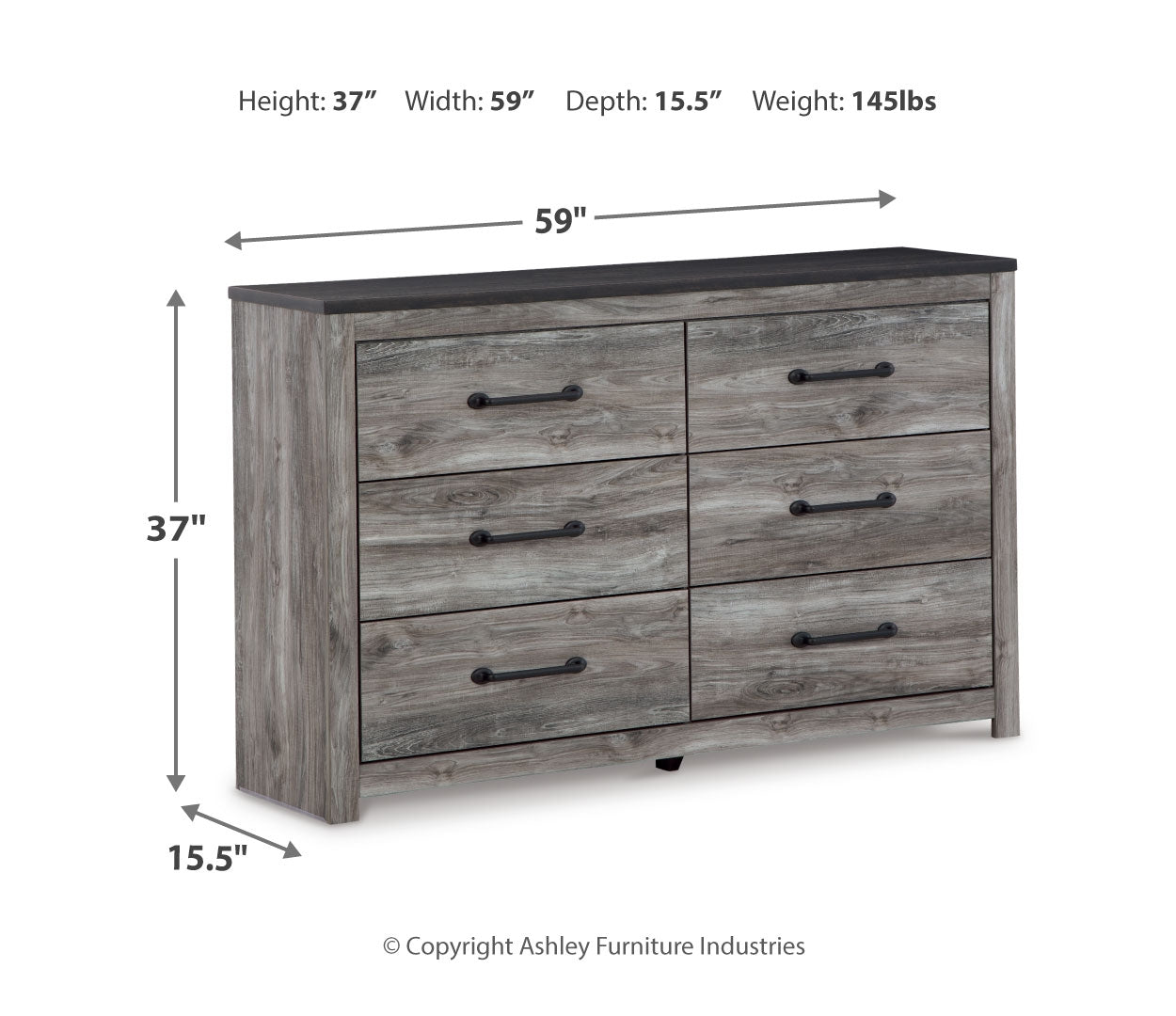 Bronyan Grey Panel Bedroom Set