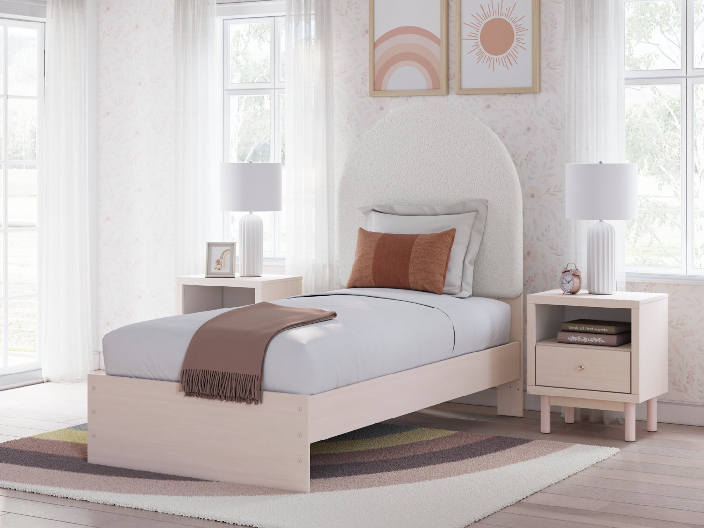 Wistenpine Upholstered Panel Bed with Storage