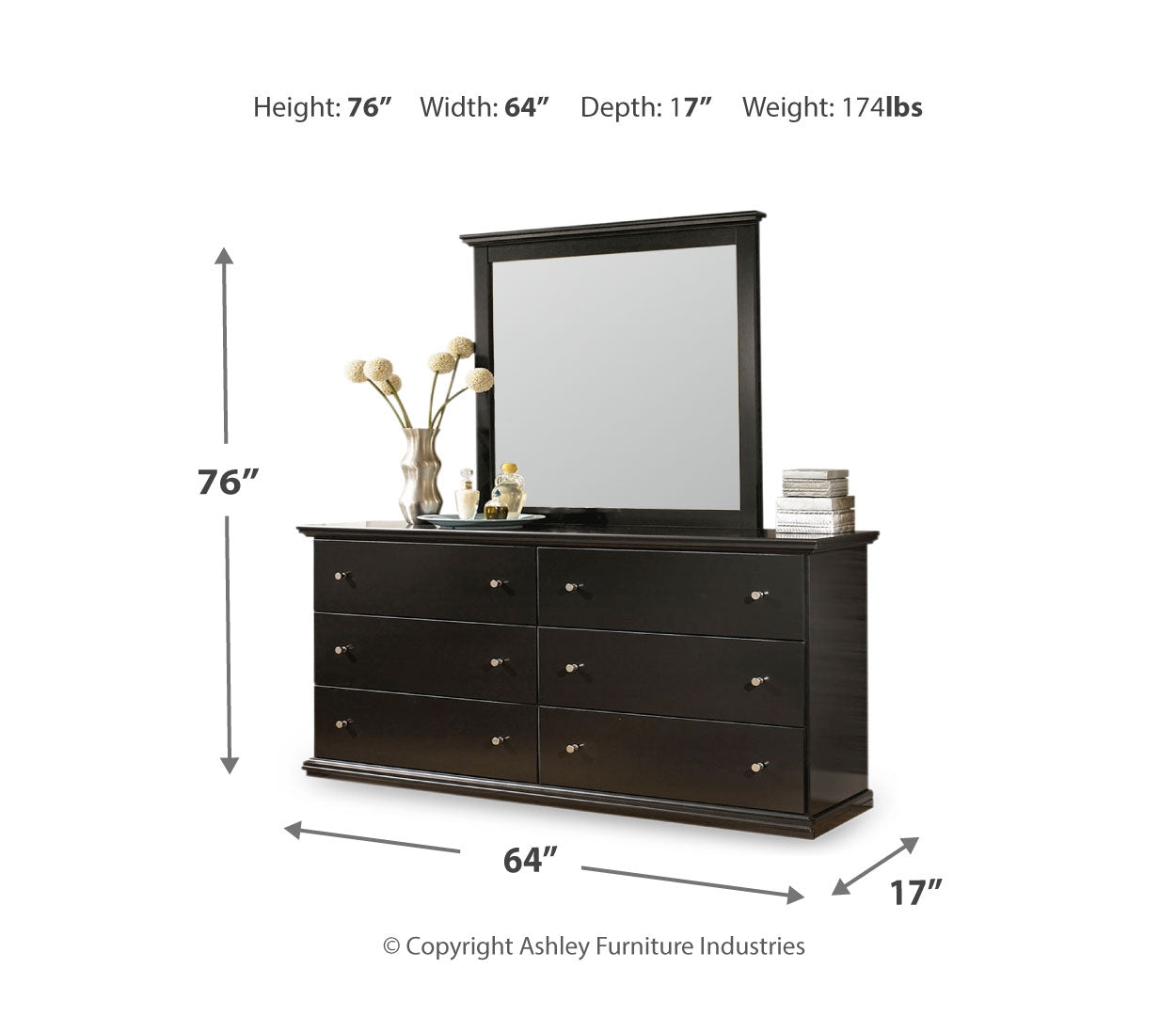 Maribel Black Panel Bedroom Set