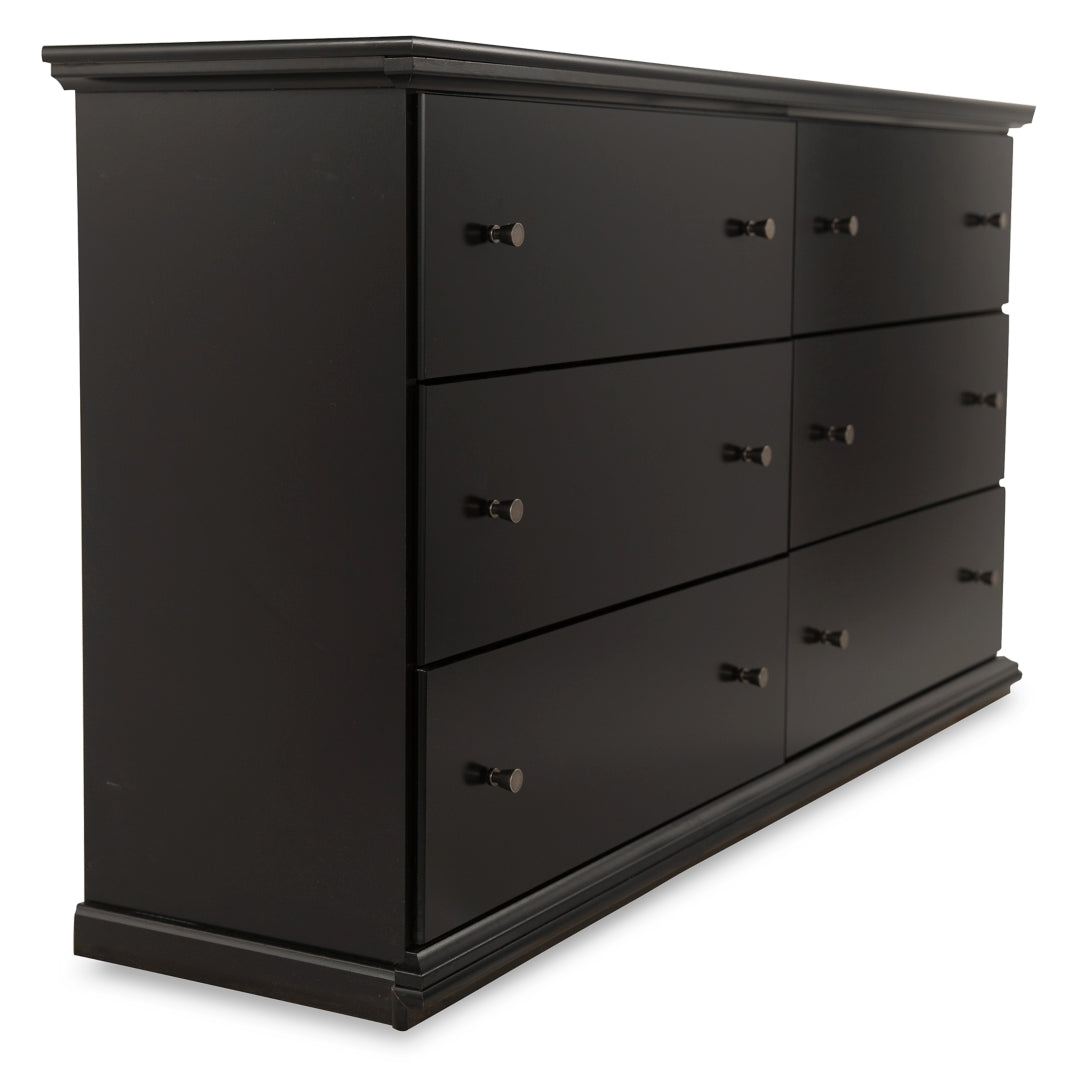 Maribel Black Panel Bedroom Set