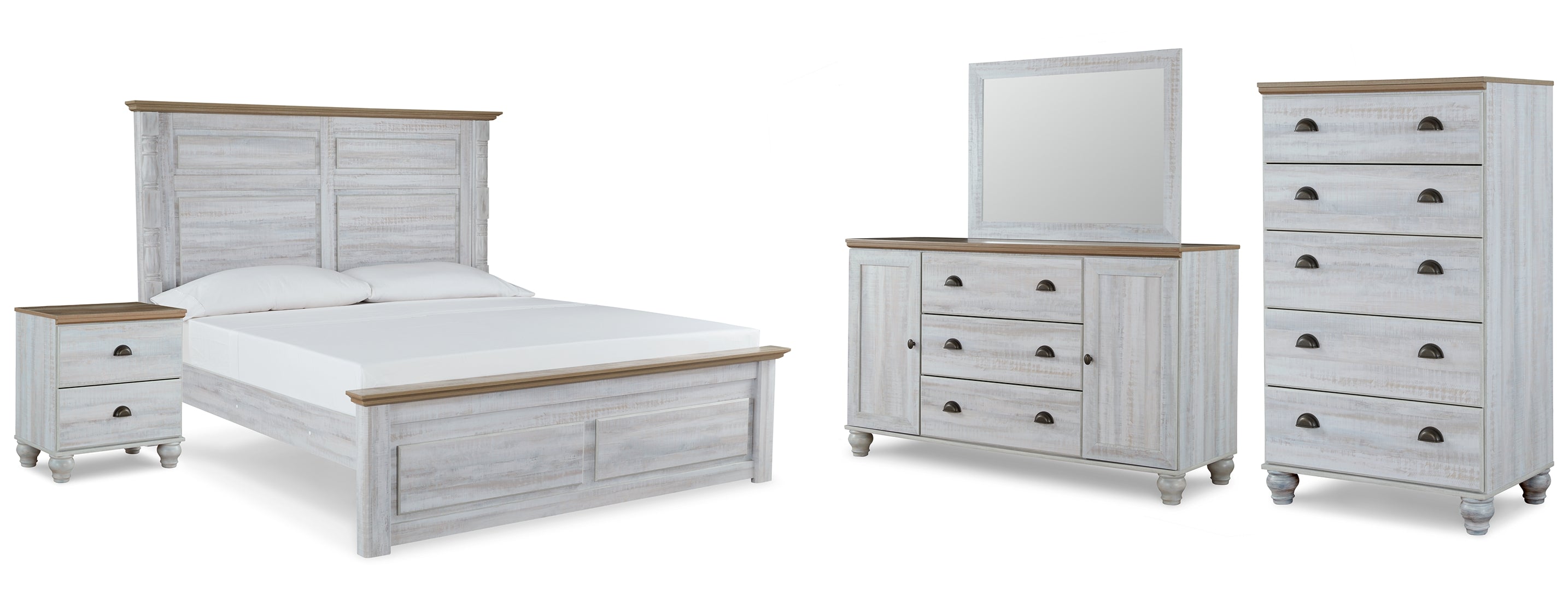 Haven Bay Beige Panel Bedroom Set