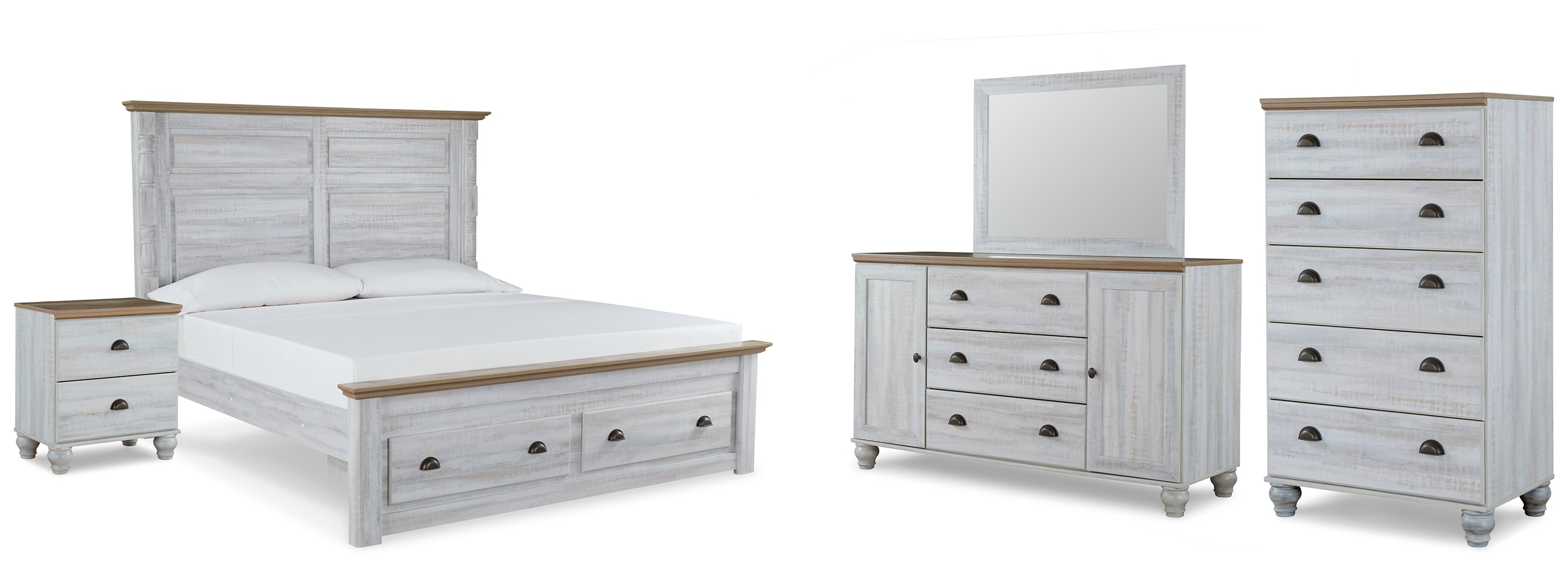 Haven Bay Beige Panel Bedroom Set