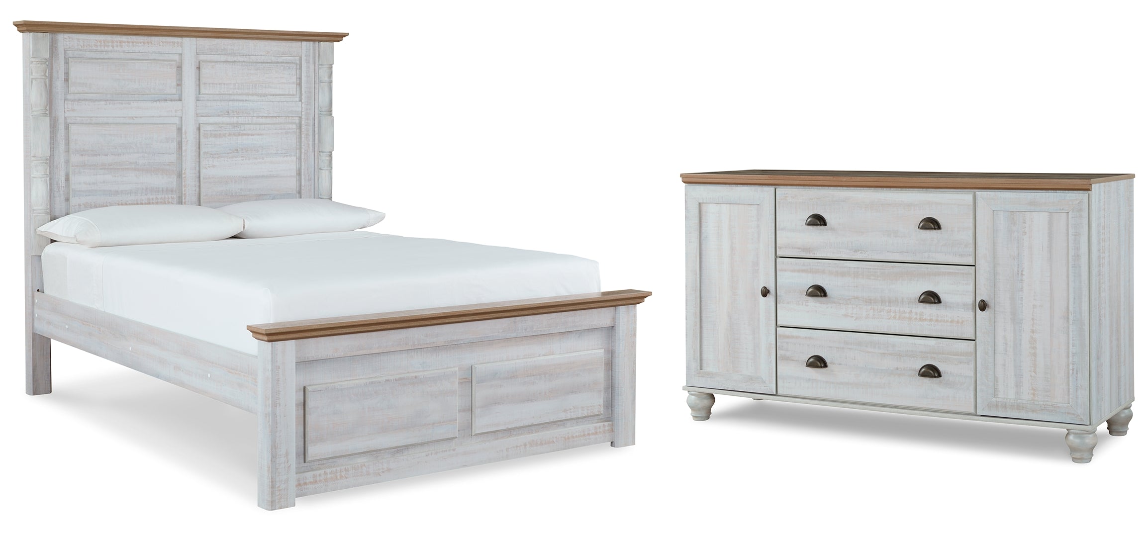 Haven Bay Queen Panel Bed with Dresser