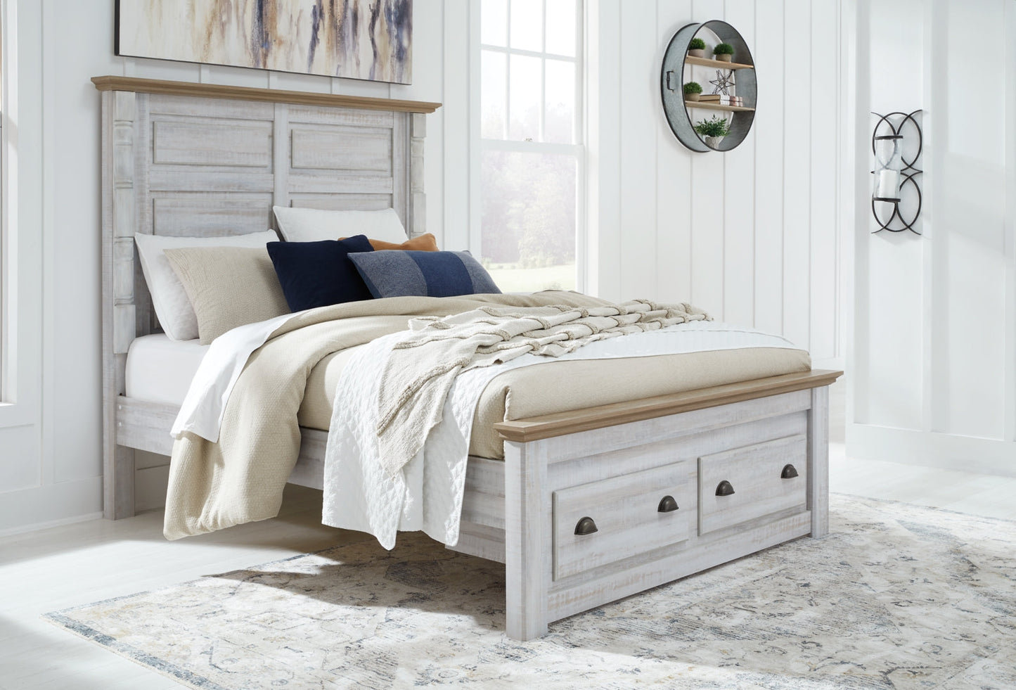 Haven Bay Queen Panel Storage Bed