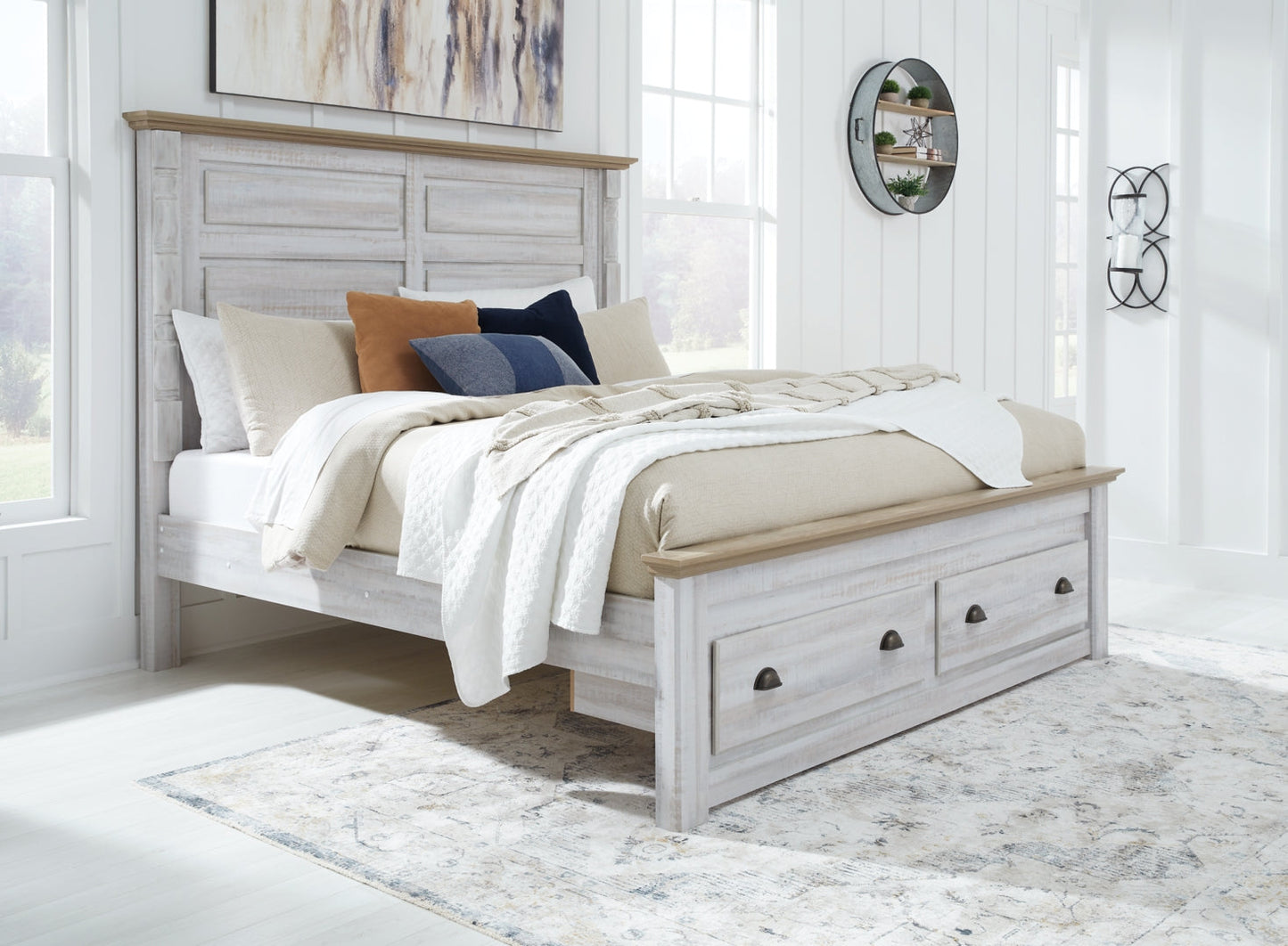 Haven Bay King Panel Storage Bed