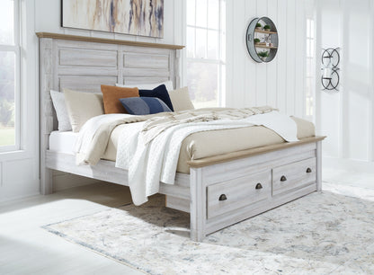 Haven Bay King Panel Storage Bed