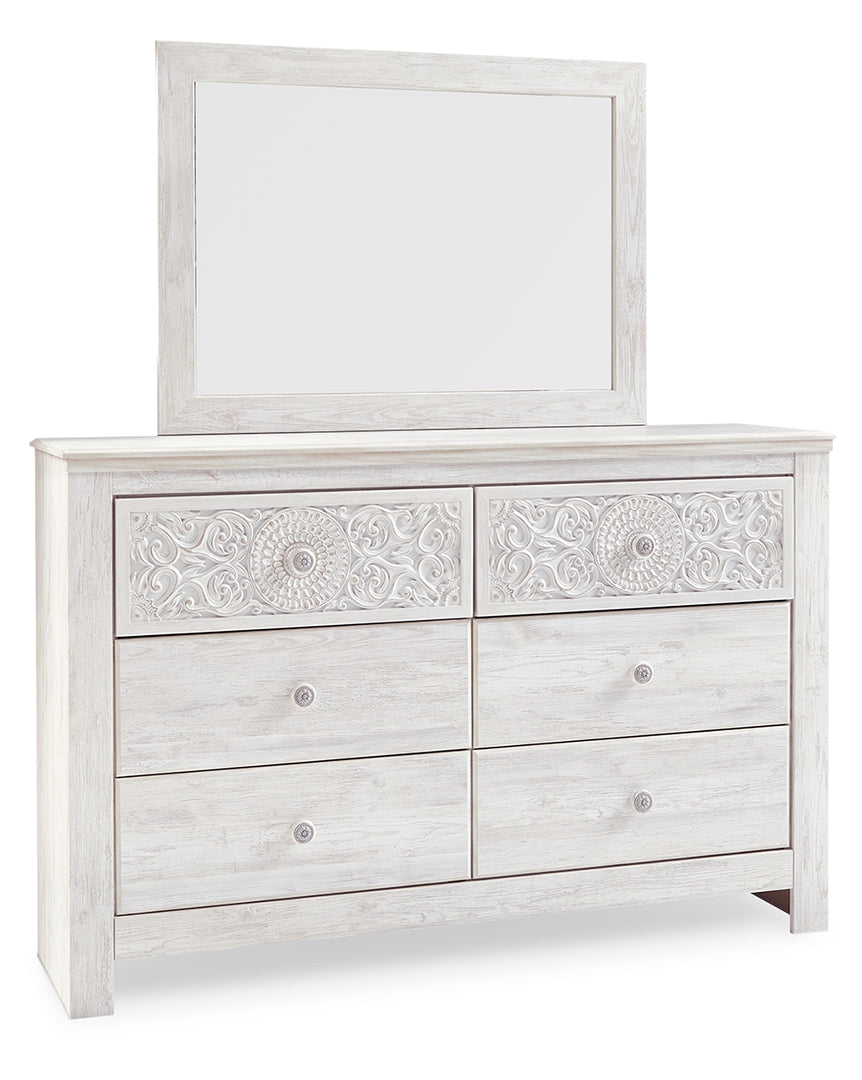 Paxberry White Panel Bedroom Set