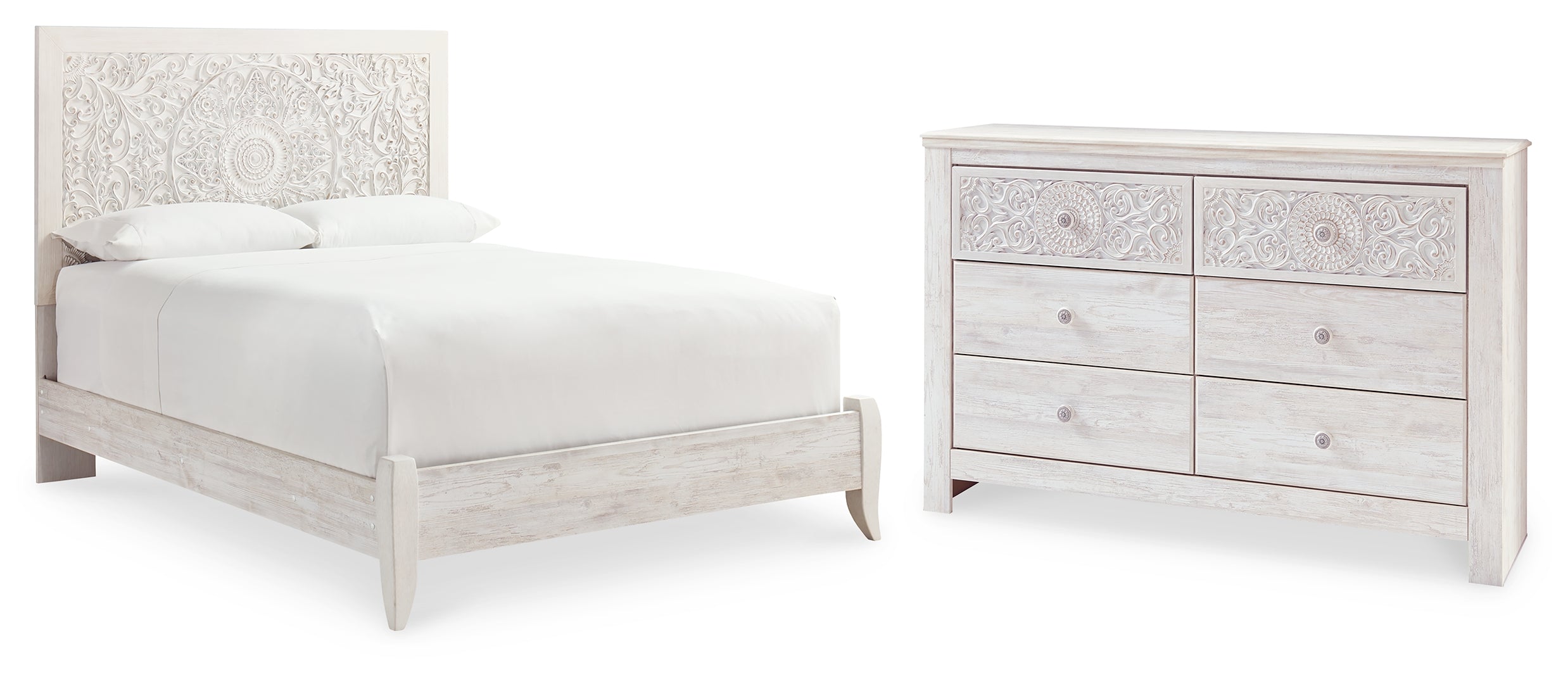 Paxberry White Panel Bedroom Set