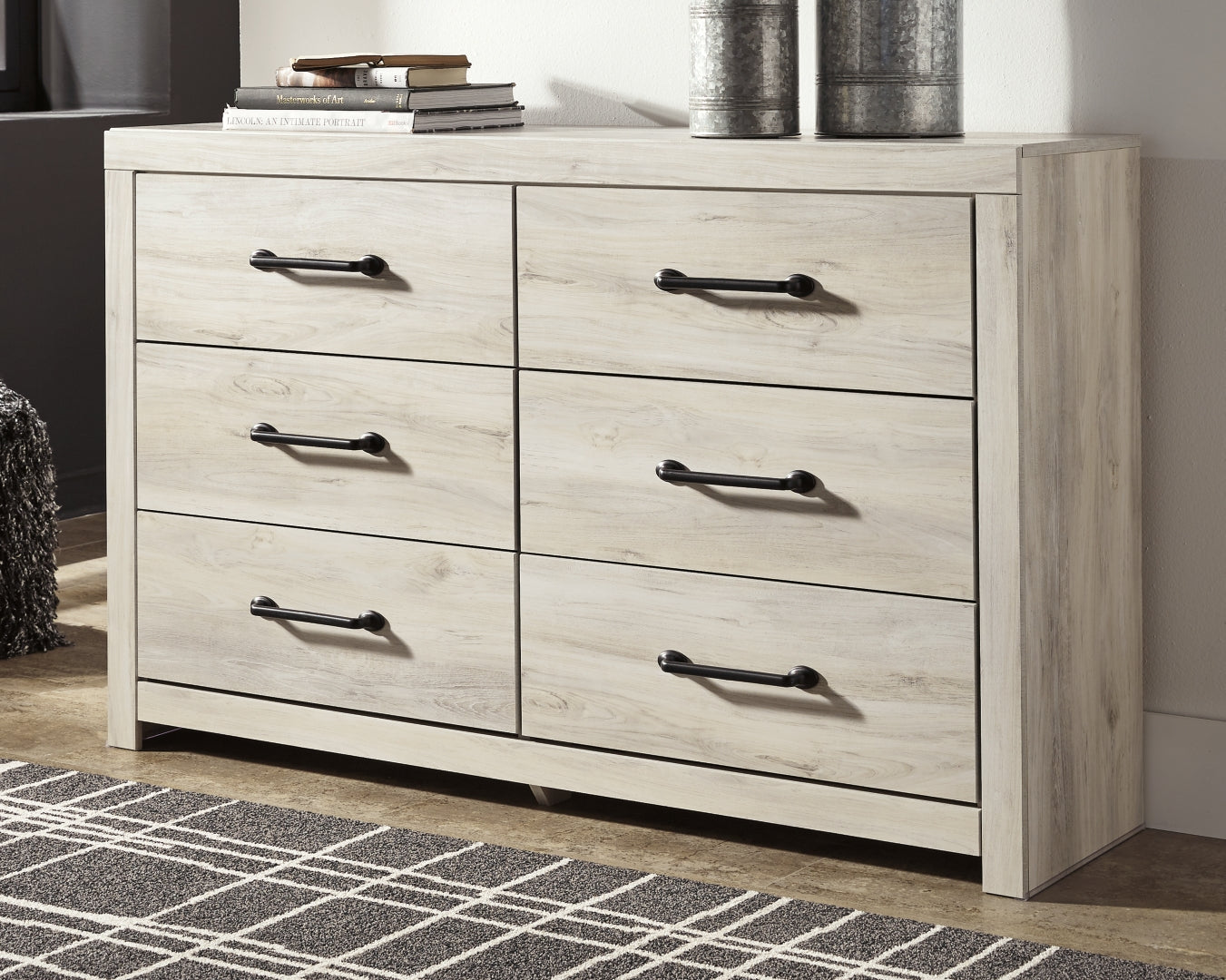 Cambeck Beige Panel Bedroom Set with Storage