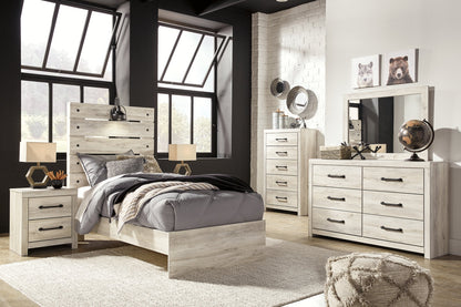 Cambeck Panel Bed with 2 Storage Drawers