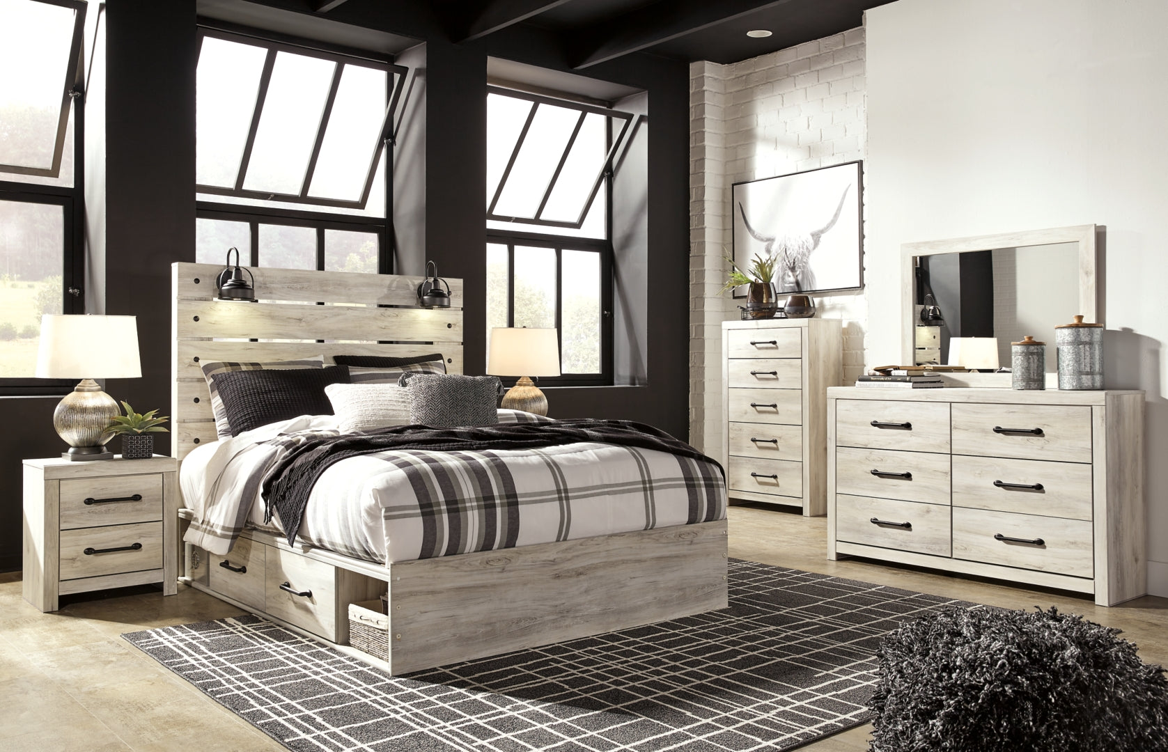 Cambeck Beige Panel Bedroom Set