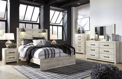 Cambeck Panel Bed with 2 Storage Drawers