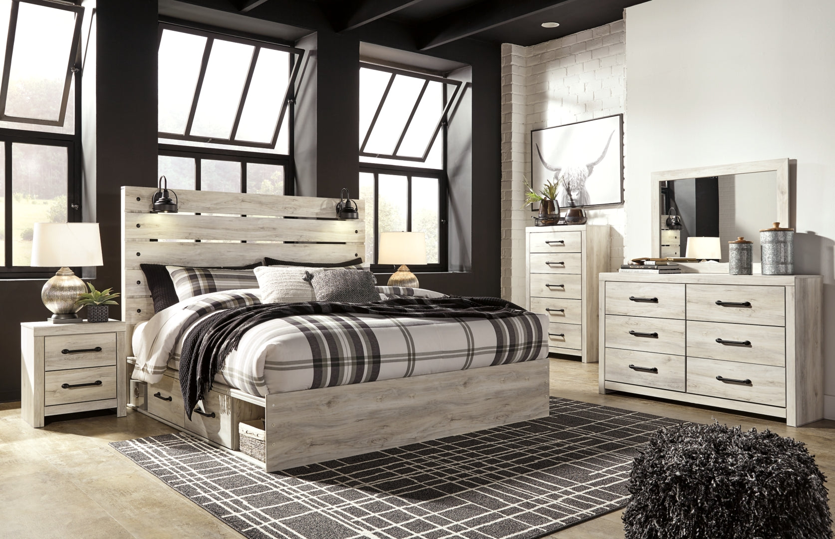 Cambeck Beige Panel Bedroom Set