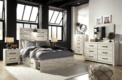 Cambeck Panel Bed with 2 Storage Drawers