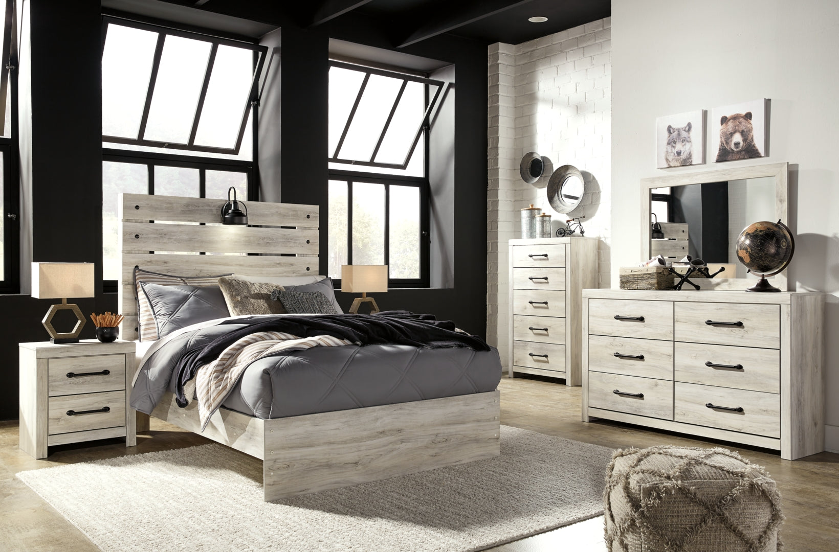 Cambeck Beige Panel Bedroom Set