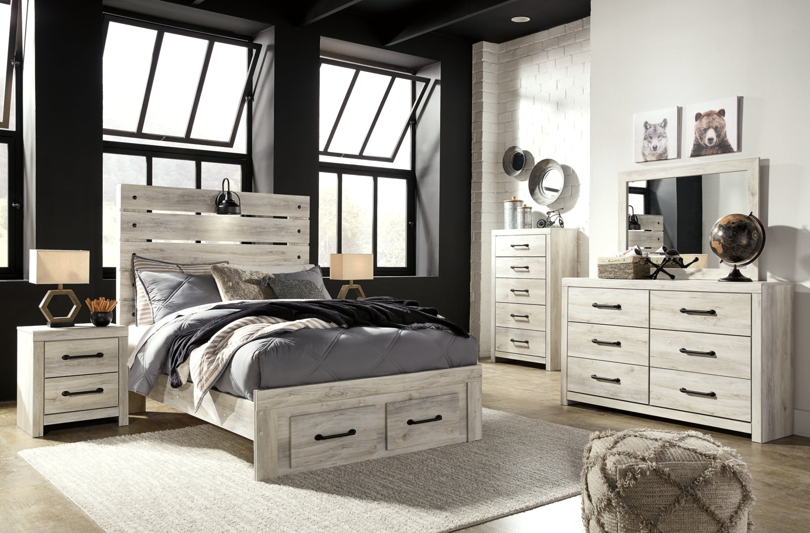 Cambeck Beige Panel Bedroom Set