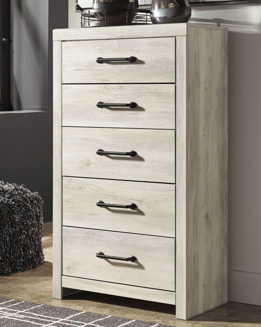 Cambeck Beige Panel Bedroom Set with Storage