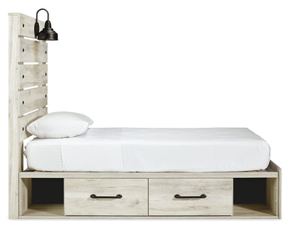 Cambeck Panel Bed with 2 Storage Drawers