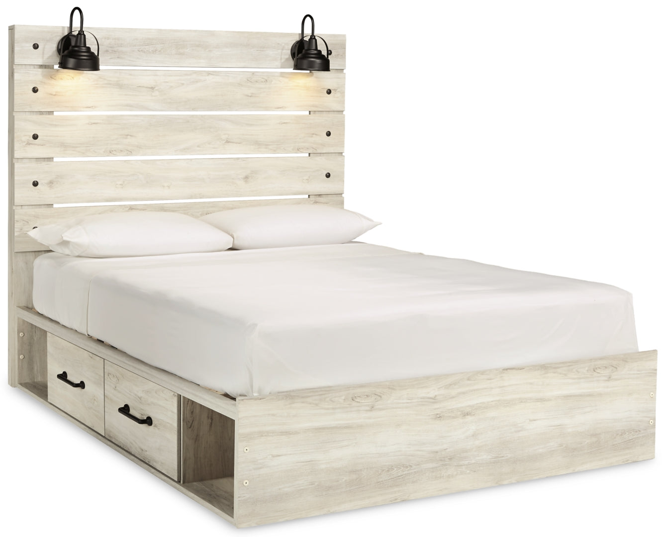 Cambeck Beige Panel Bedroom Set with Storage