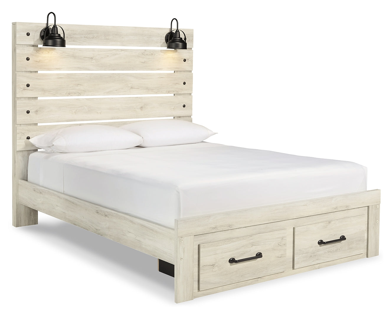 Cambeck Beige Panel Bedroom Set with Storage