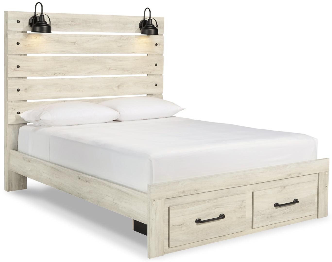 Cambeck Beige Panel Bedroom Set with Storage