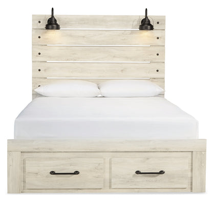 Cambeck Panel Bed with 2 Storage Drawers