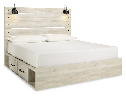 Cambeck Panel Bed with 2 Storage Drawers