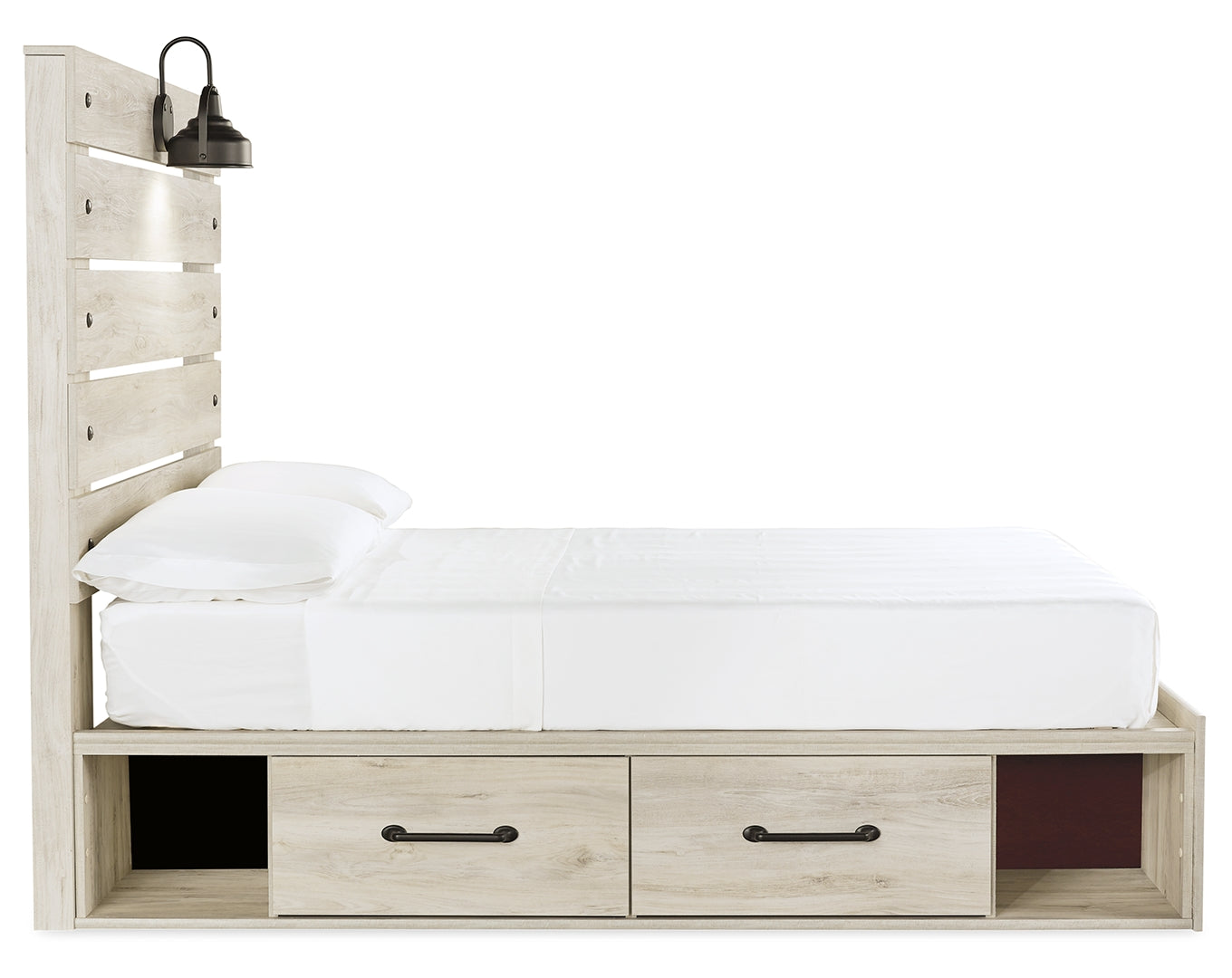 Cambeck Panel Bed with 2 Storage Drawers