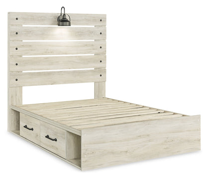 Cambeck Panel Bed with 2 Storage Drawers