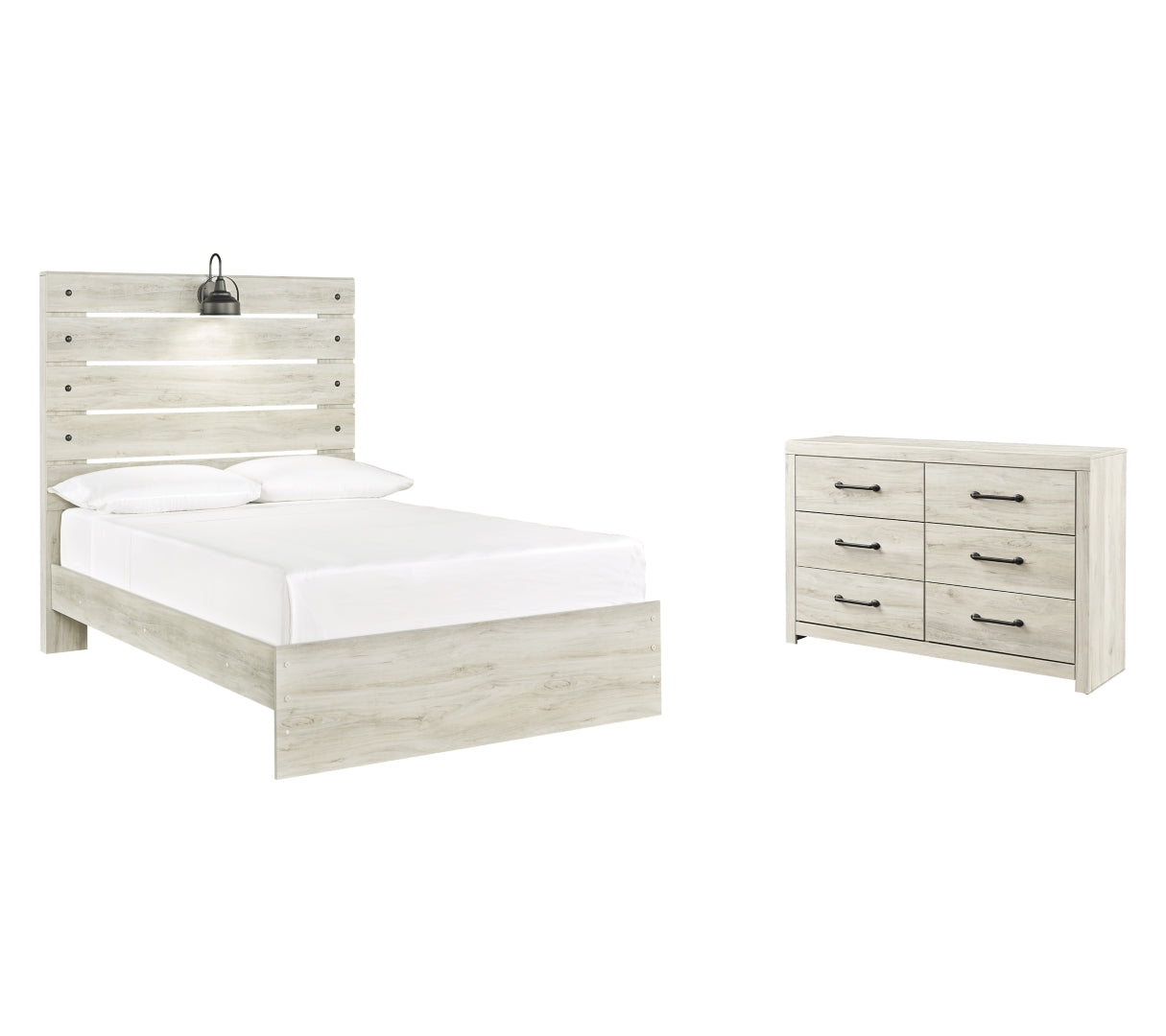 Cambeck Full Panel Bed with Dresser