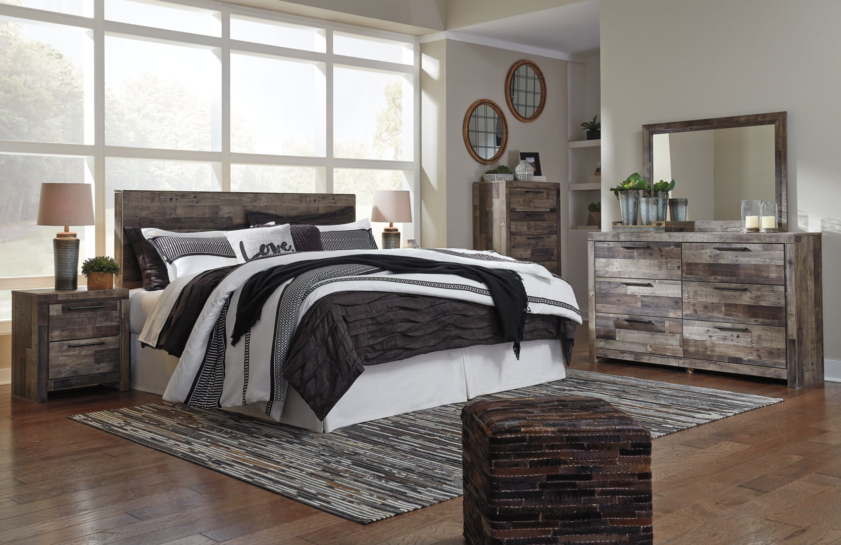 Derekson Grey Panel Bedroom Set