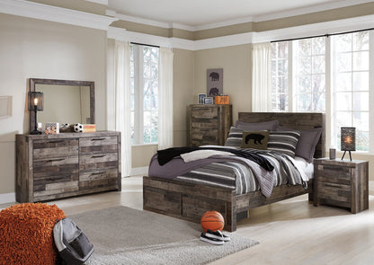 Derekson Panel Bed with Storage Drawers