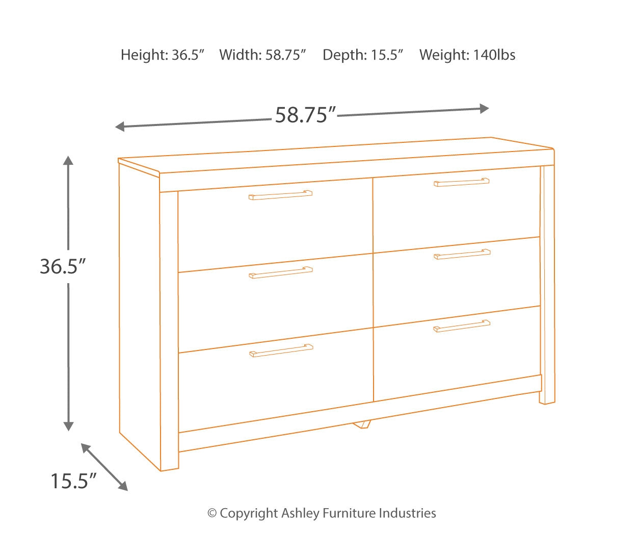 Derekson Grey Panel Bedroom Set