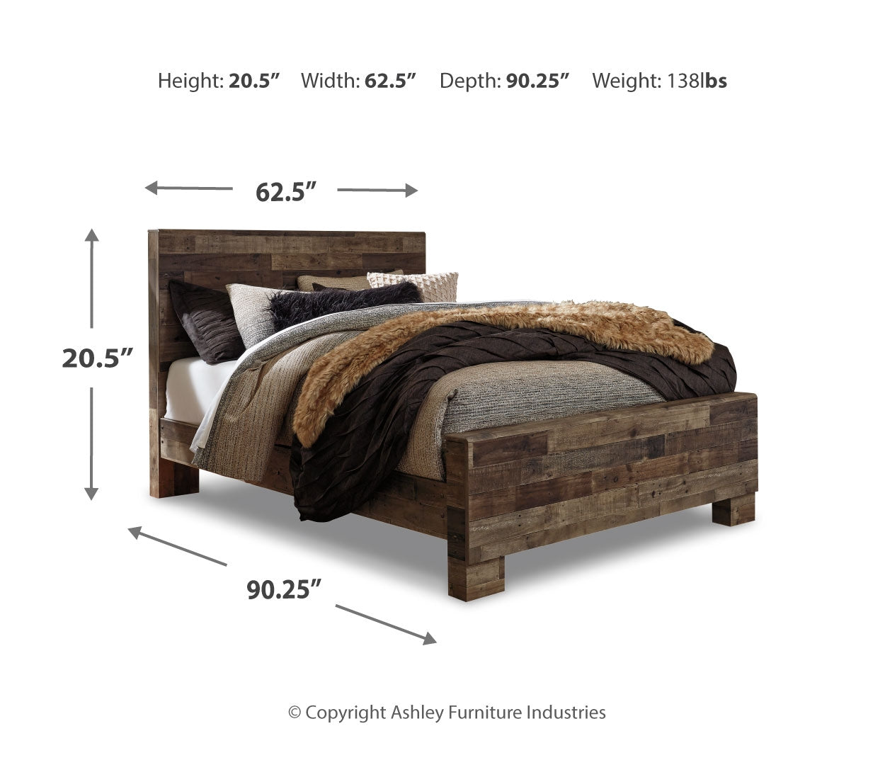 Derekson Panel Bed with Storage Drawers