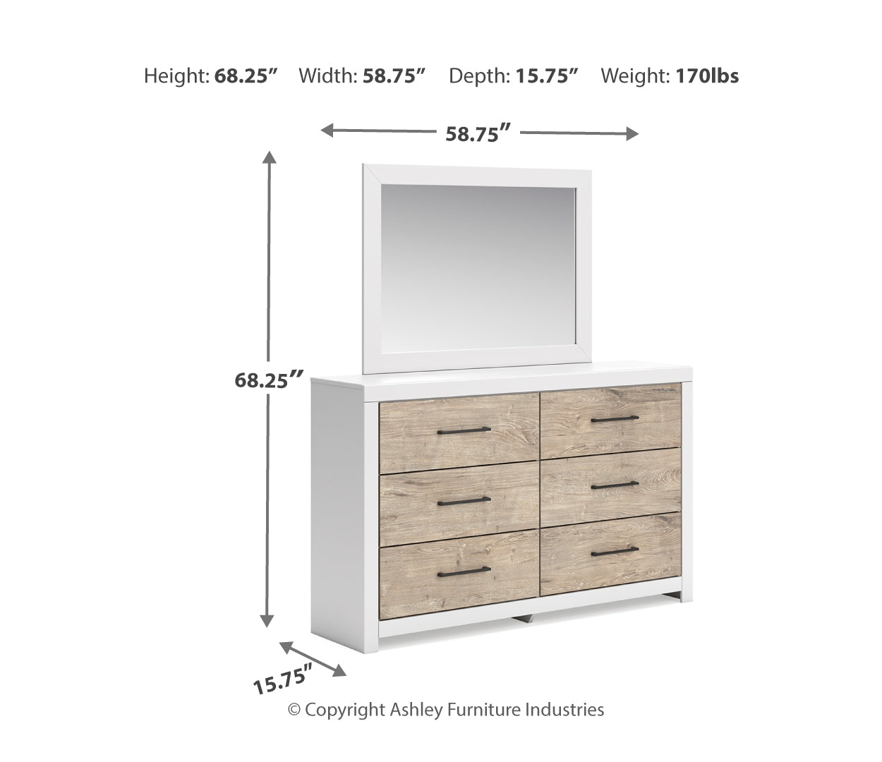 Charbitt Dresser and Mirror