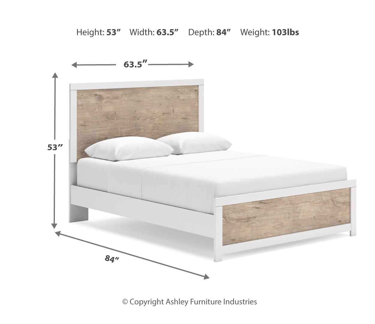 Charbitt White Panel Bedroom Set