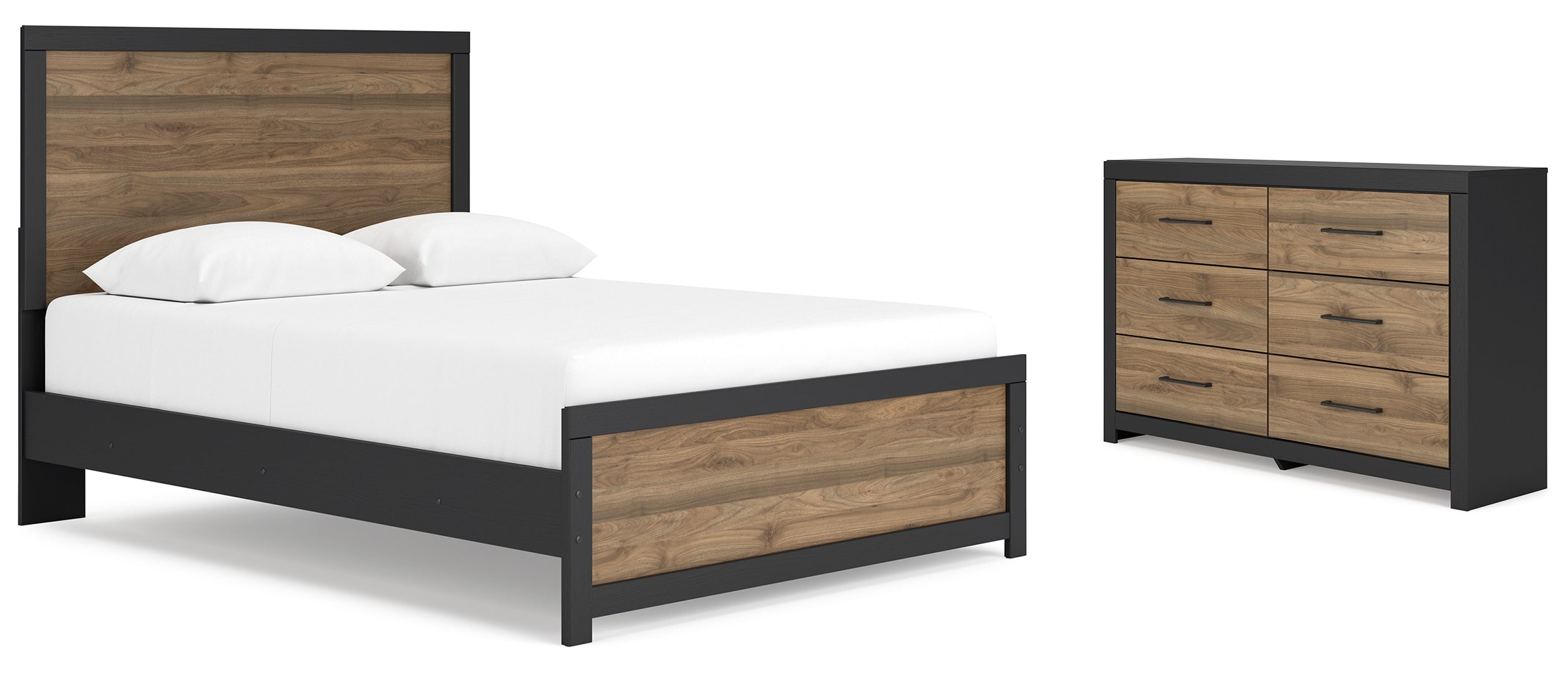 Vertani Queen Panel Bed with Dresser