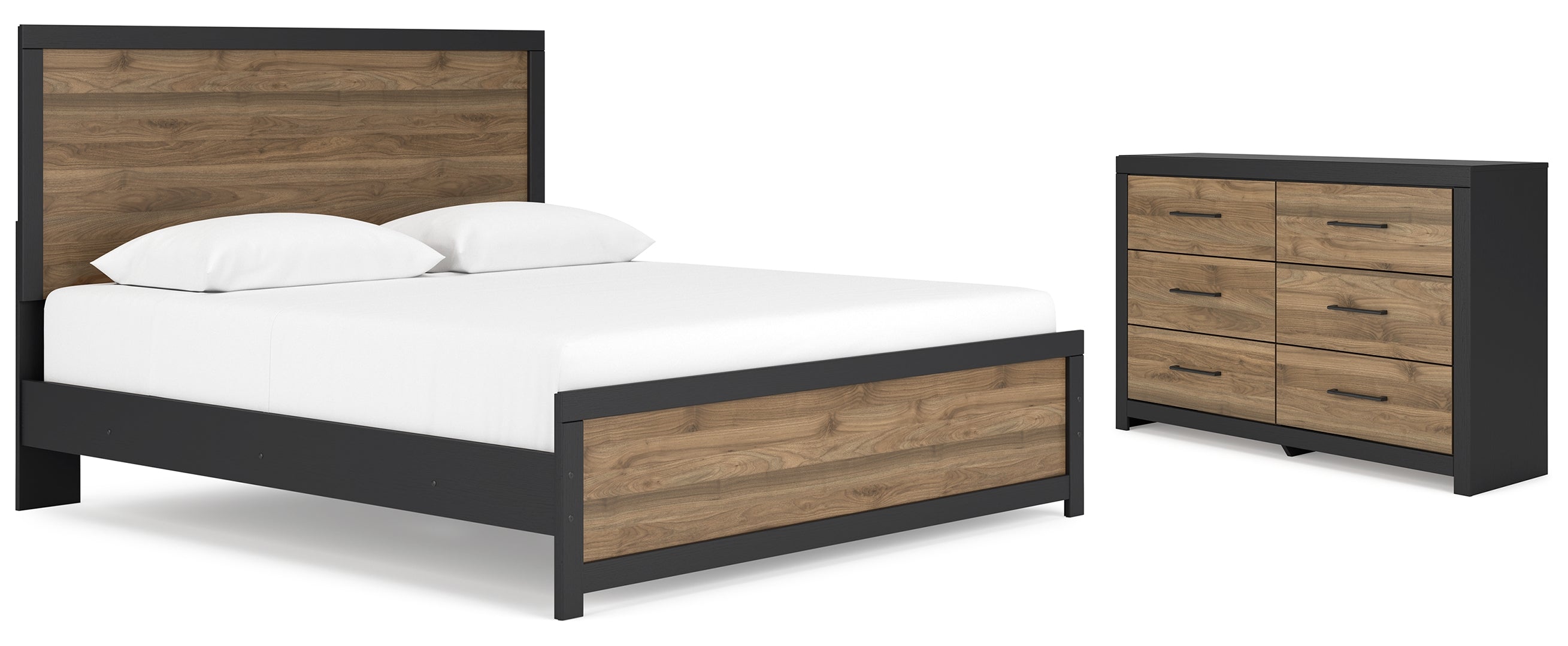 Vertani King Panel Bed with Dresser