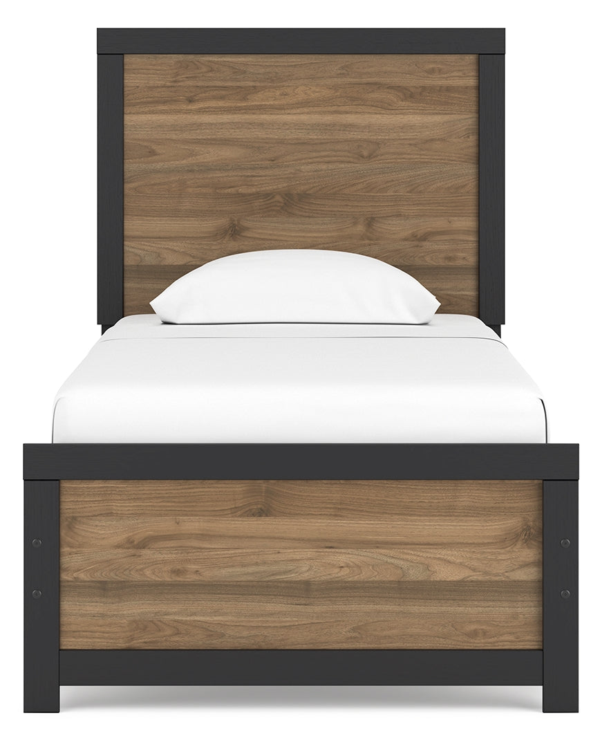 Vertani Brown Panel Bedroom Set