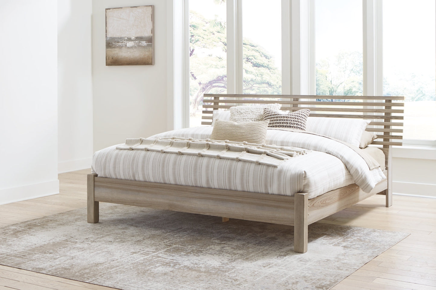 Hasbrick King Slat Panel Bed