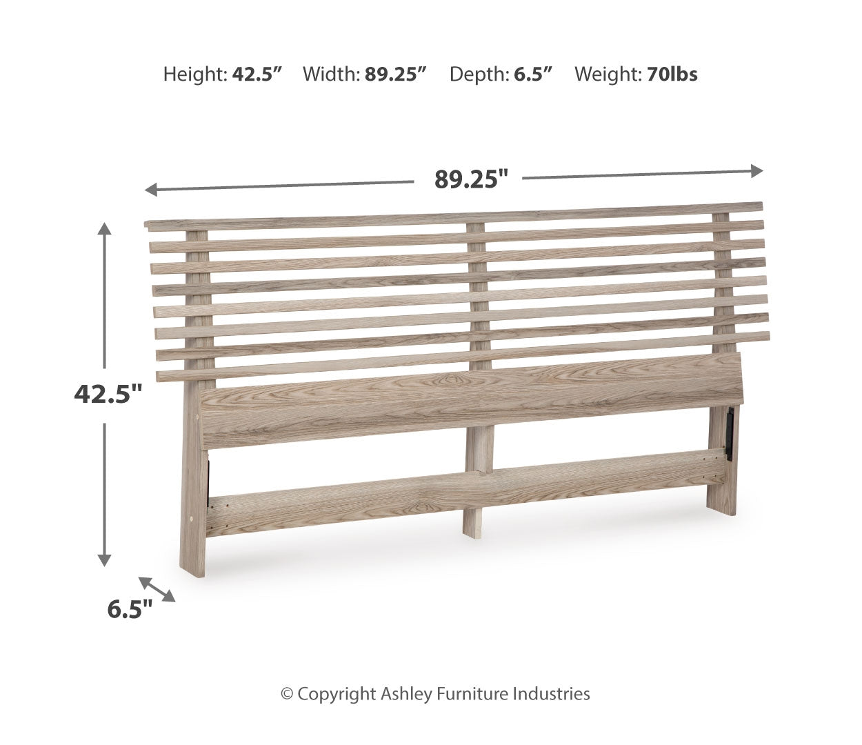 Hasbrick Brown Panel Headboard Bedroom Set