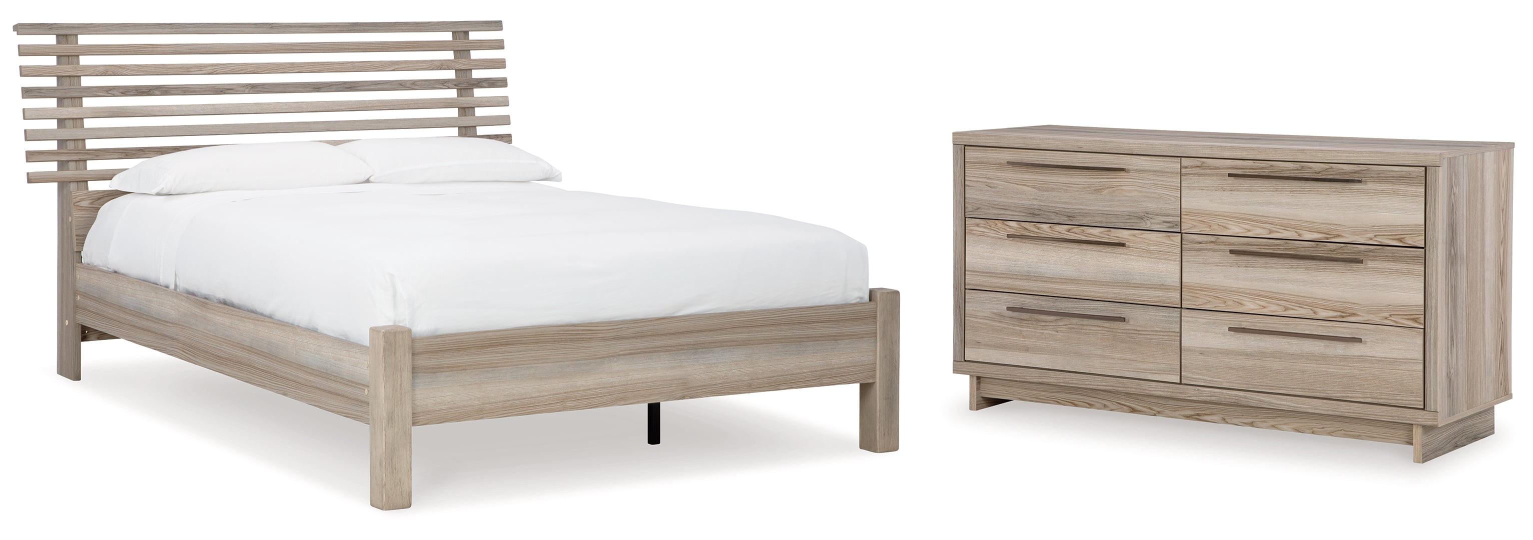 Hasbrick Queen Panel Bed with Dresser II