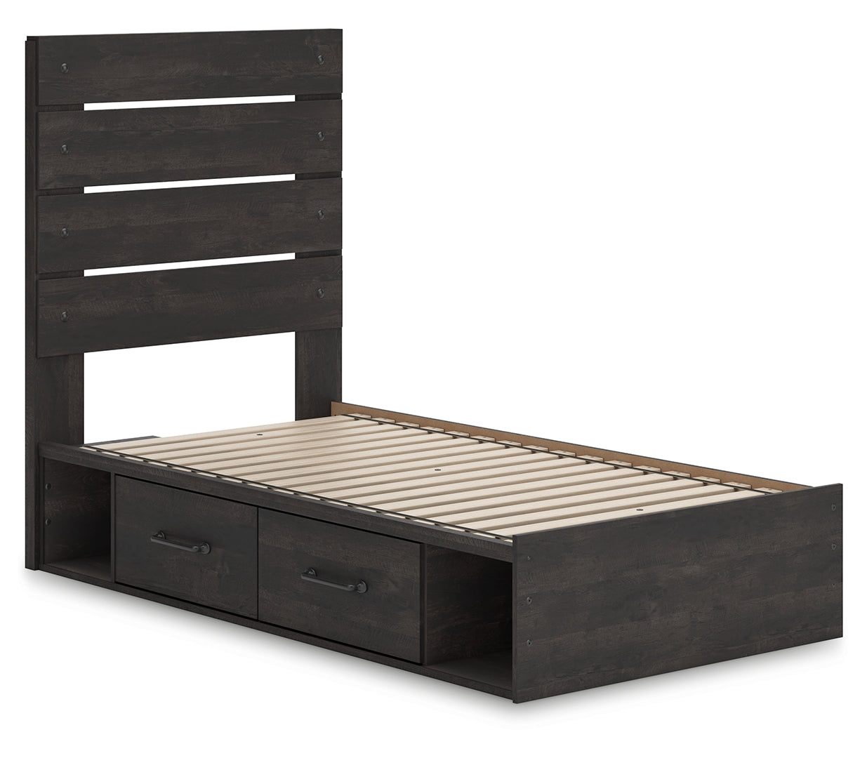 Hollivern Panel Bed with Storage