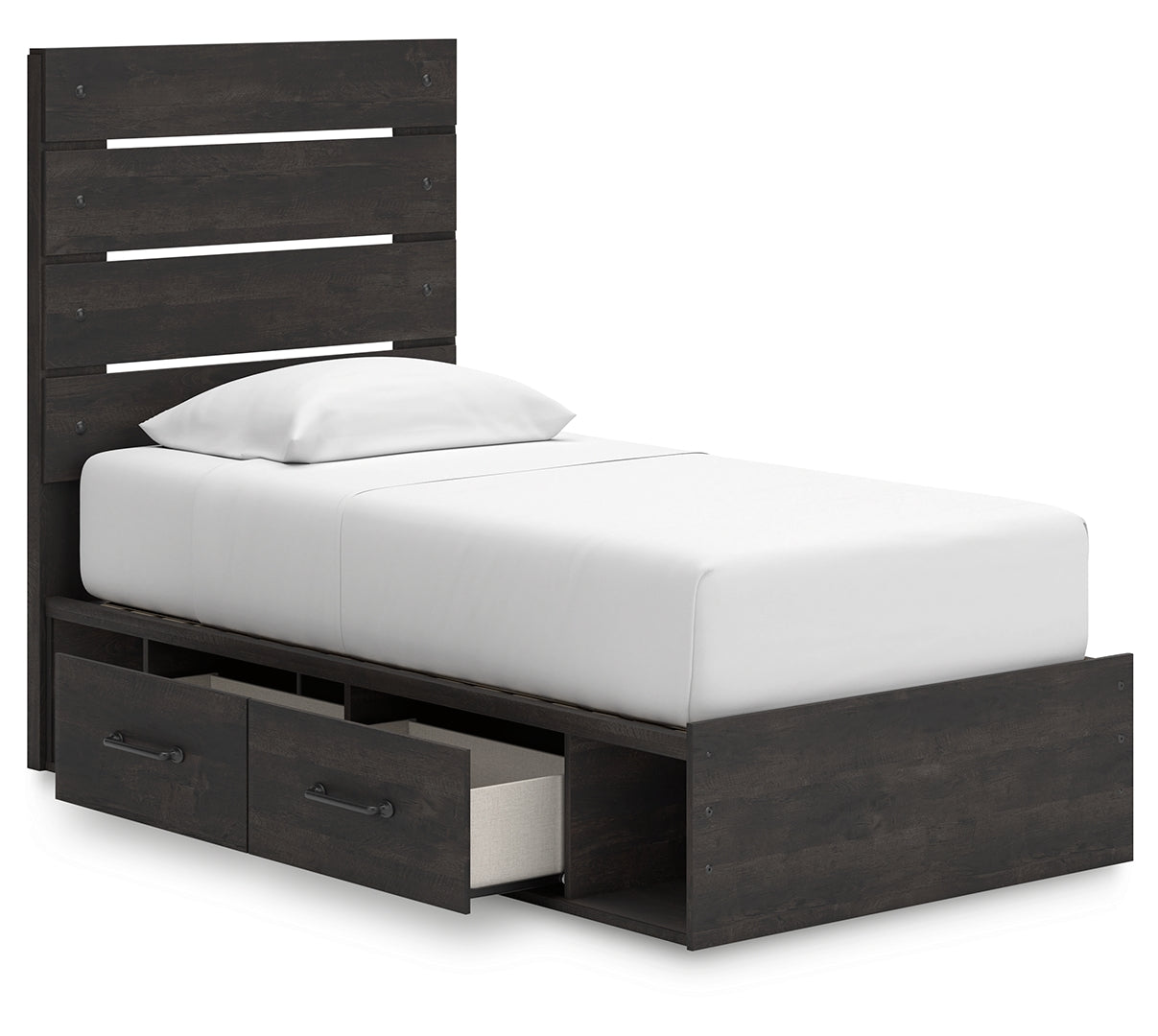 Hollivern Panel Bed with Storage