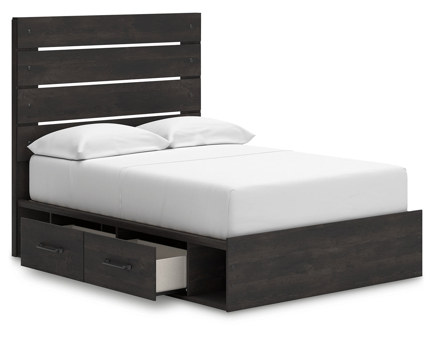 Hollivern Panel Bed with Storage