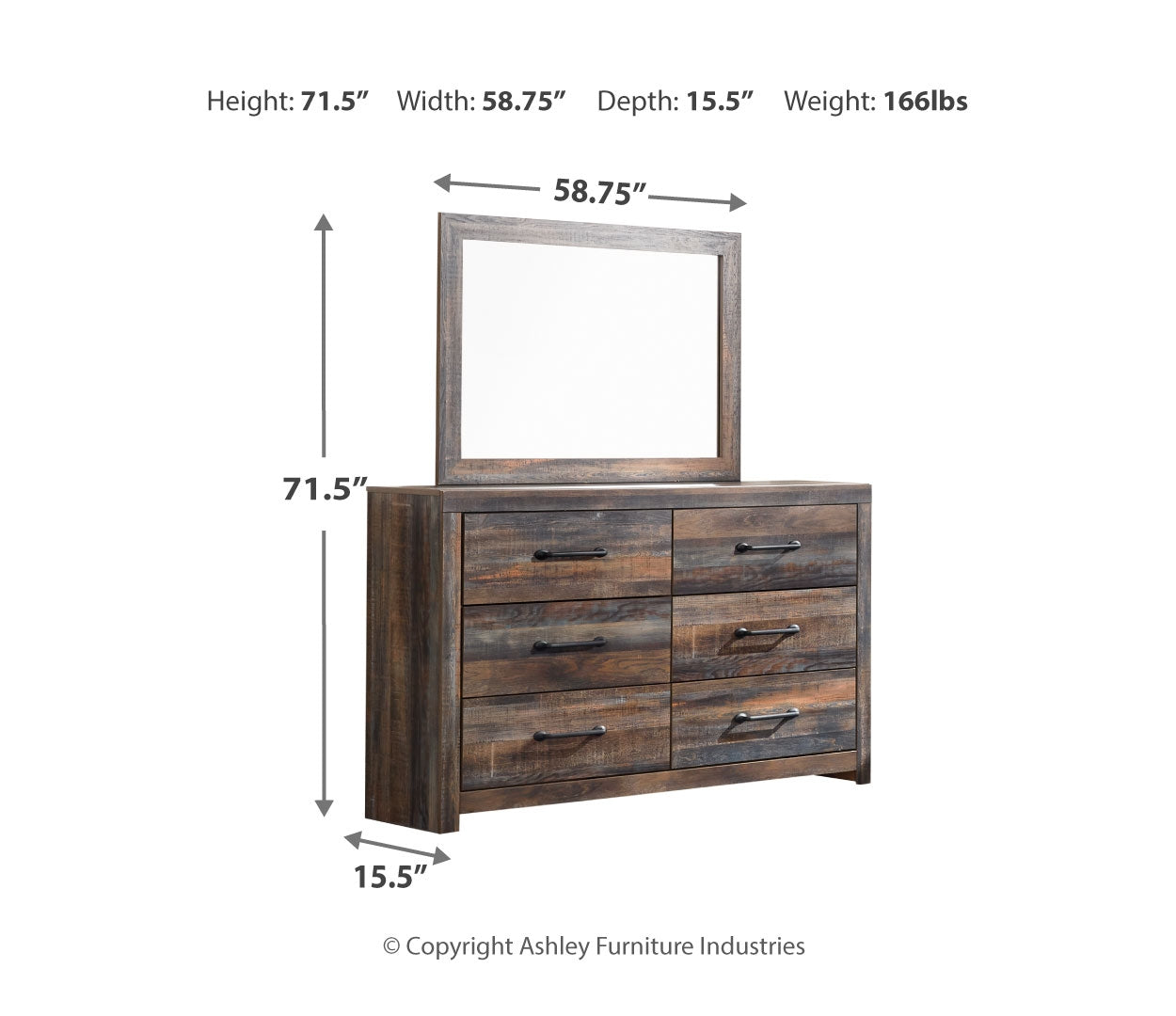 Drystan King Bookcase Bedroom Set