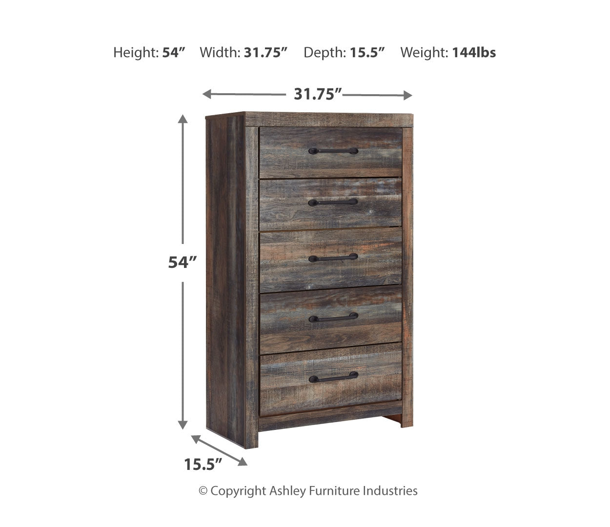 Drystan Twin Panel Bed with 2 Storage Drawers with Dresser