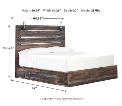 Drystan Bookcase Bed with 2 Storage Drawers