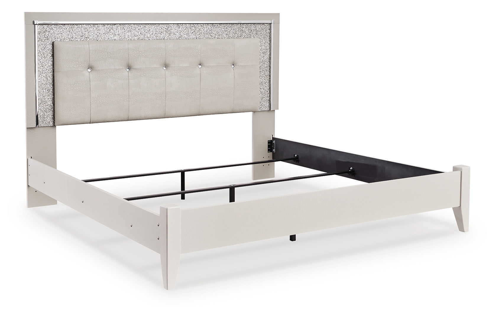 Zyniden King Upholstered Panel Bed