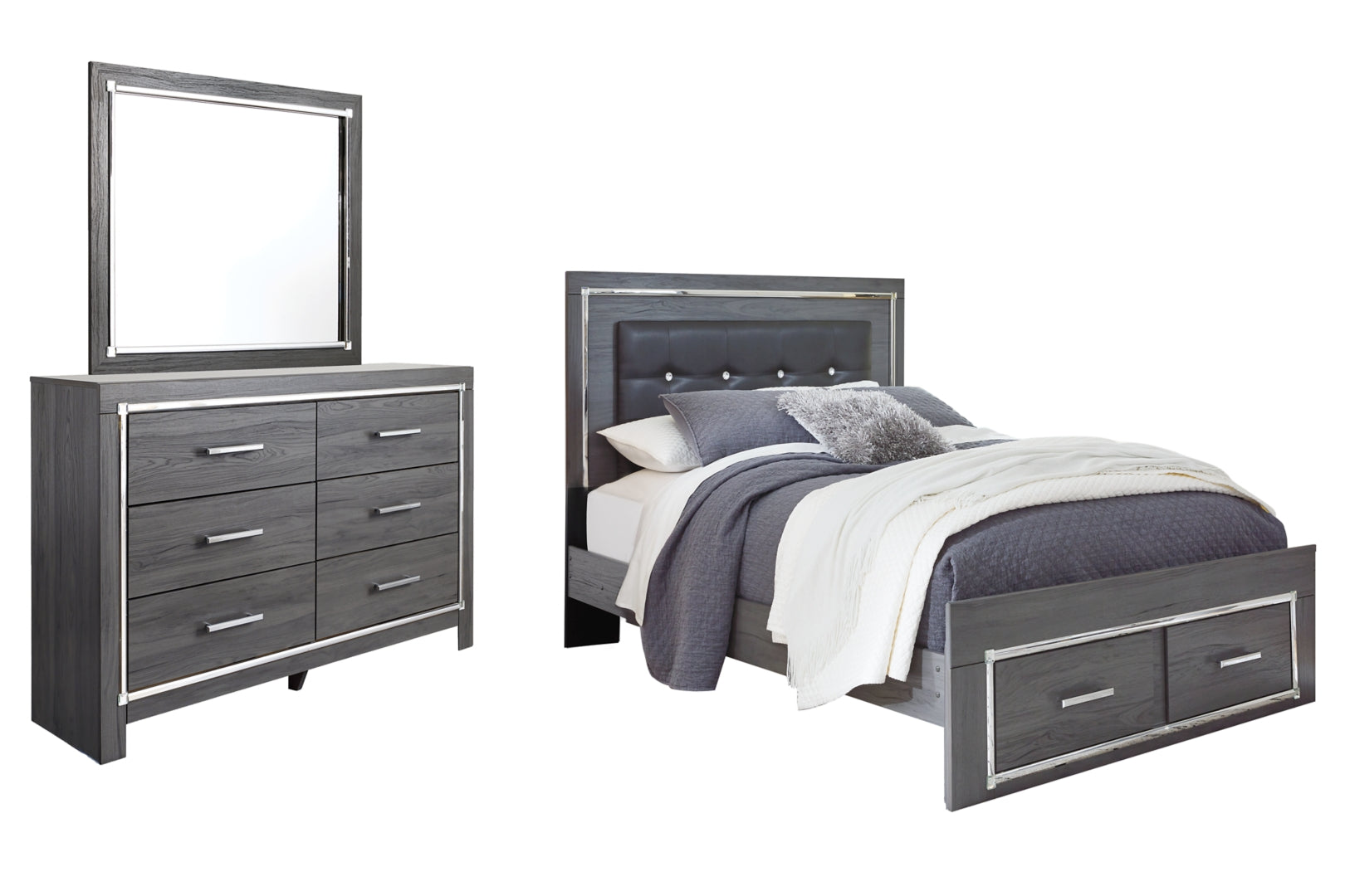 Lodanna Grey Panel Bedroom Set